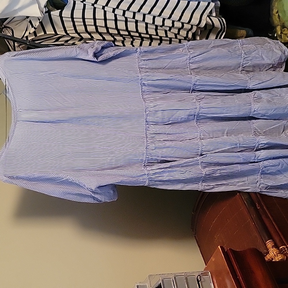 Voile tiered dress.
